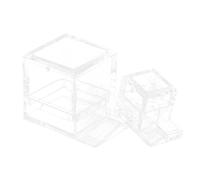 OHPHCALL Boîte à Fourmis Transparente en Acrylique 2pcs, Alimentation et Abreuvoir Léger pour Fourmilière, pour Élevage de Fourmis en Habitat Domestique