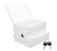 OHPHCALL Boîte à Suggestions Porte-cartes de Visite en Acrylique avec Serrure , Grosse Capacité pour Collecte de Dons et Expositions Caritatives