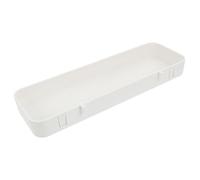 OHPHCALL Boîte de Rangement en Plastique Légère et Robuste pour Panneaux Perforés, Accessoires Muraux Élégants, Cuisine et Salle de Bain, Couleur Blanc