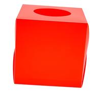 OHPHCALL Boite Tirage Sort Votes et Suggestions en Plastique Rouge Ouverture Ronde Boîte à Dons Multifonctionnelle pour Collecter Billets Lors D'événements