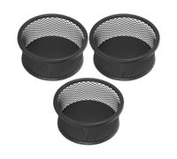 OHPHCALL Boîtes en Filet pour Bureau 3pcs en Fer Noir, Distributeur à Mailles Portable Structure Robuste, Organiseur de Papier pour Bureau et École