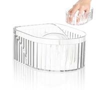 OHPHCALL Bol de Trempage Manucure Transparent Acrylique Bol pour Dissolution Vernis Gel et Soin des Ongles Outil de Manucure Professionnel et Maison Entretien des Mains