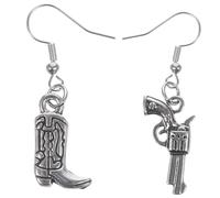 OHPHCALL Boucles Doreilles Western Pendantes pour Femmes Style Cowgirl Accessoires Mode pour Fête et Costume Steampunk Unique pour