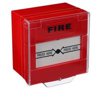 OHPHCALL Bouton D'alarme Incendie Rouge en Plastique Débris avec Interrupteur de Réinitialisation Manuelle pour Sécurité Renforcée en Intérieur