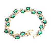 OHPHCALL Bracelet Zircon Fait Main Élégant et Design Unique et pour Femmes Accessoire Distinctif pour Réunions et Occasions Spéciales
