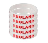 OHPHCALL Bracelets Couleur Aléatoire en Silicone et 5pcs Imprimés Drapeau du Pays Confortables Taille Unique pour Accessoires Football Lors des Matchs Sportifs