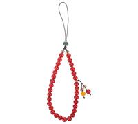 OHPHCALL Breloque de Téléphone en Agate Perlée Bracelet Tressé Résistant, Lanière Facile à Installer pour Paquet à Dos ou Porte-clés, pour Anniversaire ou Noël
