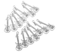 OHPHCALL Breloques Pendentif 20pcs Vintage Guitare en Alliage Argenté Embellissement Fins et Travail Soigné pour Création Bijoux pour Bracelet et Collier pour Projet Scrapbooking