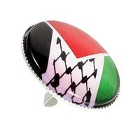 OHPHCALL Broche à Épingle Drapeau Palestine en Alliage de Zinc, Accessoire Polyvalent et Design Unique pour Homme, pour Chapeau, Costume ou Paquet à Dos