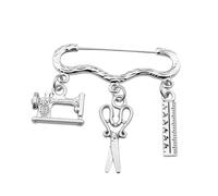 OHPHCALL Broche Tailleur Femme Forme de Machine à Coudre Créative Épingle Couture pour Vêtements Cadeau Original pour Créateur et Couturière Accessoire Léger pour Fêtes et Usage Quotidien