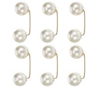 OHPHCALL Broches Féminines en Fausses Perles 6 Pièces Fermeture à Clip, Adaptées pour Châle, Robe et Jupe, pour Événements et Réunions
