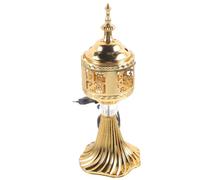 OHPHCALL Brûleur de Parfum Électrique Arabe en Métal pour Intérieur, Support pour Parfum Fonction Insertion Secteur, pour Aromathérapie et Détente