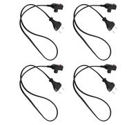OHPHCALL Câble D'alimentation pour Bouillotte Électrique 4pcs Noir en Pp et Cuivre Protection Sécurité Portable pour Usage en Extérieur ou Bureau
