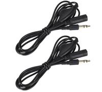 OHPHCALL Câble D'extension Audio 3,5mm 2pcs Réglage de Volume à Molette en Cuivre Noir, Portable pour Mp3 et Téléphone Mobile