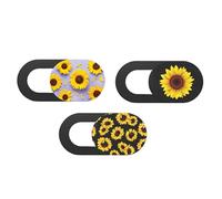 OHPHCALL Cache-Objectif pour Protéger Vos Données Personnelles Lot de 3 Pièces de Confidentialité Design Coulissant en Abs Orange, Accessoire Pratique pour Webcam et Tablette