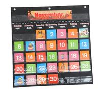 OHPHCALL Calendrier Mural Éducatif Suspendu Outil Dapprentissage Préscolaire et Interactif Cartes pour Classe Support Pédagogique pour Routine et Récompense
