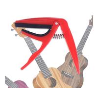 OHPHCALL Capo à de Zinc Ukulélé Alliage Accessoire Rouge en Facile Repositionner Protège les Cordes Guitare et Guitare Acoustique et Classique