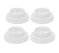 OHPHCALL Capuchons de Bobine en Plastique Blanc Solide Remplacement Facile 4 Pièces Solide, Accessoires Couture pour Machine à Coudre pour Usage Domestique