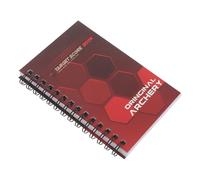 OHPHCALL Carnet de Score Cible Suivi Précis des Séances Cahier à Spirale, Coque Plastique Abs et Papier pour Arc à Poulies, Compétitions de Tir à l'arc et Archers