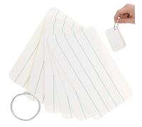 OHPHCALL Cartes Notes Blanches pour Mémorisation Lot de Cartes Papier Kraft Format Petit pour Fiches Mémo pour Apprentissage et Création DIY