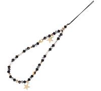 OHPHCALL Chaîne de Téléphone à Perles 22 CM Pendentif Étoile Antidérapant pour Téléphone Portable et Porte-Clés Décoration Intérieure Pratique