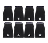 OHPHCALL Clips de Séparation de Bureau pour Création D'espaces Privés 8pcs en Abs Noir Surface Lisse et Design Propre, Accessoires Indispensables pour Poste de Travail