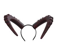 OHPHCALL Coiffe en corne Coiffe créative deguisement diable accessoire carnaval bandeau de danse de festival de fantôme PU pratique confortable pour costume party