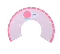 OHPHCALL Collier Anti-griffures pour Chats en Feutre Rose, Design Adorable et Ajustable, Protection Post-opératoire et Décoration Élégante pour Animaux
