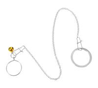 OHPHCALL Collier en Acier Inoxydable pour Perroquet avec Chaîne Résistante et Pratique, Harnais Simple et Généreux pour Dressage et Vol en Plein Air