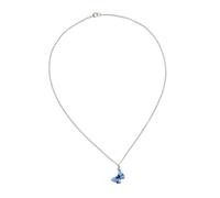 OHPHCALL Collier Femme Pendentif Bleu Acier Inoxydable Élégant et Fin Chaîne Ras Du Cou Mode pour Femme et Fille Cadeau pour Toutes Occasions