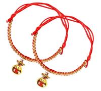 OHPHCALL Collier pour Chat et Chien 2 Pièces en Corde Tressée avec Clochette, Design Chic, Confortable et Doux Peau, pour Fêtes et Photos