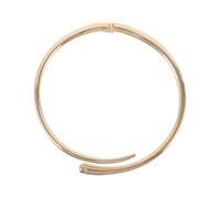 OHPHCALL Collier Ras-de-Cou Minimaliste en Métal Fermoir à Ressort, Bracelet Manchette Ouvert Géométrique, Bijou Ajustable pour Soirée et Événement Femme