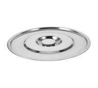 OHPHCALL Couvercle de Seau en Acier Inoxydable Épais, Résistant à L'usure, Design Simple, Cuisine et Cuisson, Couvercle de Casserole Polyvalent Argenté
