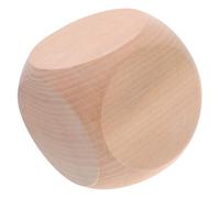 OHPHCALL Dés Vierges en Bois Cube 6 Faces Beige pour Jeux de Société et Loisirs Créatifs, Design Minimaliste, pour Soirées et Jeux de Rôle