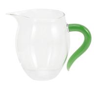 OHPHCALL Distributeur de Thé Design Unique et Transparent Résistant la Chaleur en Verre Poignée Colorée pour Cérémonies de Thé et Réunions Personnelles