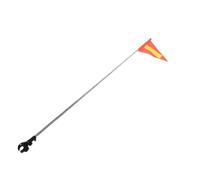 OHPHCALL Drapeau de kayak avec mât léger et support crocodile, mât de petit bateau compact pour pêche et exploration, accessoire de sécurité nautique en extérieur