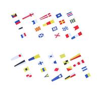 OHPHCALL Drapeaux de Signalisation de Code Nautique pour Bateaux et Navires, Pavillons en Polyester avec Lettres, Chiffres et Symboles, Normes de Communication, Usage Marin