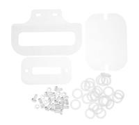 OHPHCALL Ensemble de Boulons à Vis en Plastique Transparent pour Cage Hamster en Acrylique - Kit de Fixation avec Écrous Décoratifs - Accessoires Compatibles Habitat Petits Animaux -