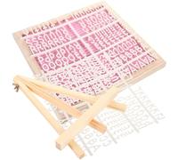 OHPHCALL Ensemble Tableau à Lettres en Feutrine Support Chevalet en Bois Design avec Cadre en Bois Robuste pour Shower et Décoration Anniversaire