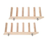 OHPHCALL Étagères Murales Design Multi-Niveaux Beige 2pcs pour Chats en Plastique Marches Murales et Instinct d'escalade pour Ludique
