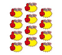 OHPHCALL Étiquettes de Prix en Papier Jaune 50pcs pour Commerce de Détail Fonction Publicitaire et Orientation vers Produits Spéciaux, Adaptées aux Magasins et Carnavals Scolaires