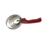 OHPHCALL Étrille en Acier Inoxydable Côté Lisse à Quatre Anneaux Poignée Ergonomique, Brosse Curry Couleur Aléatoire pour Cheval pour Usage Quotidien en Écurie