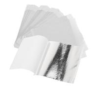 OHPHCALL Feuilles D'aluminium Imitation Argenté pour Loisirs Créatifs, 100 Feuilles Faciles à Appliquer, Décoratives et Résistantes, pour DIY et Décoration Artistique