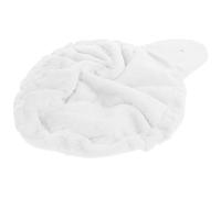 OHPHCALL Hamac pour Chat Intérieur en Flanelle Anneau en Acier, Installation Facile, Encourage l'escalade, Panier Confortable pour Arbre à Chat Blanc