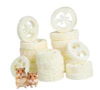 OHPHCALL Jouets à Mâcher Forme Créative pour Hamsters Lot de 20 en Matériau Synthétique Beige pour Réduire Comportements Destructeurs et Attirer L'attention des Animaux