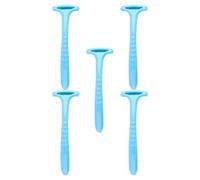 OHPHCALL Kit de 5 Grattoirs Bleus pour Pédicure, Exfoliant pour Peaux Mortes, Outil Léger en Pp Lames, pour Soins des Pieds à Domicile Extérieur
