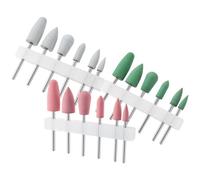 OHPHCALL Kit pour Enlever Cuticules et Vernis 18 Pcs Embouts de Ponceuse à Ongles en Silicone Légers et Efficaces pour Manucure Personnelle et Salon