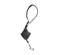 OHPHCALL Laisse Automatique Rétractable pour Chien et Chat en Nylon Noir, Corde Télescopique Résistante Fonctionnement Facile Main pour Dressage