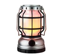 OHPHCALL Lanterne de Camping LED Rechargeable Usb, Lampe Extérieure Légère en Abs Forme Vintage Exquise, Pêche Activités en Plein Air