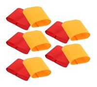 OHPHCALL Lot de 10 Brassards de Capitaine en Tissu Blanc, Résistants la Décoloration, pour Équipes Sportives et Occasions Diverses, Personnalisables par Sublimation